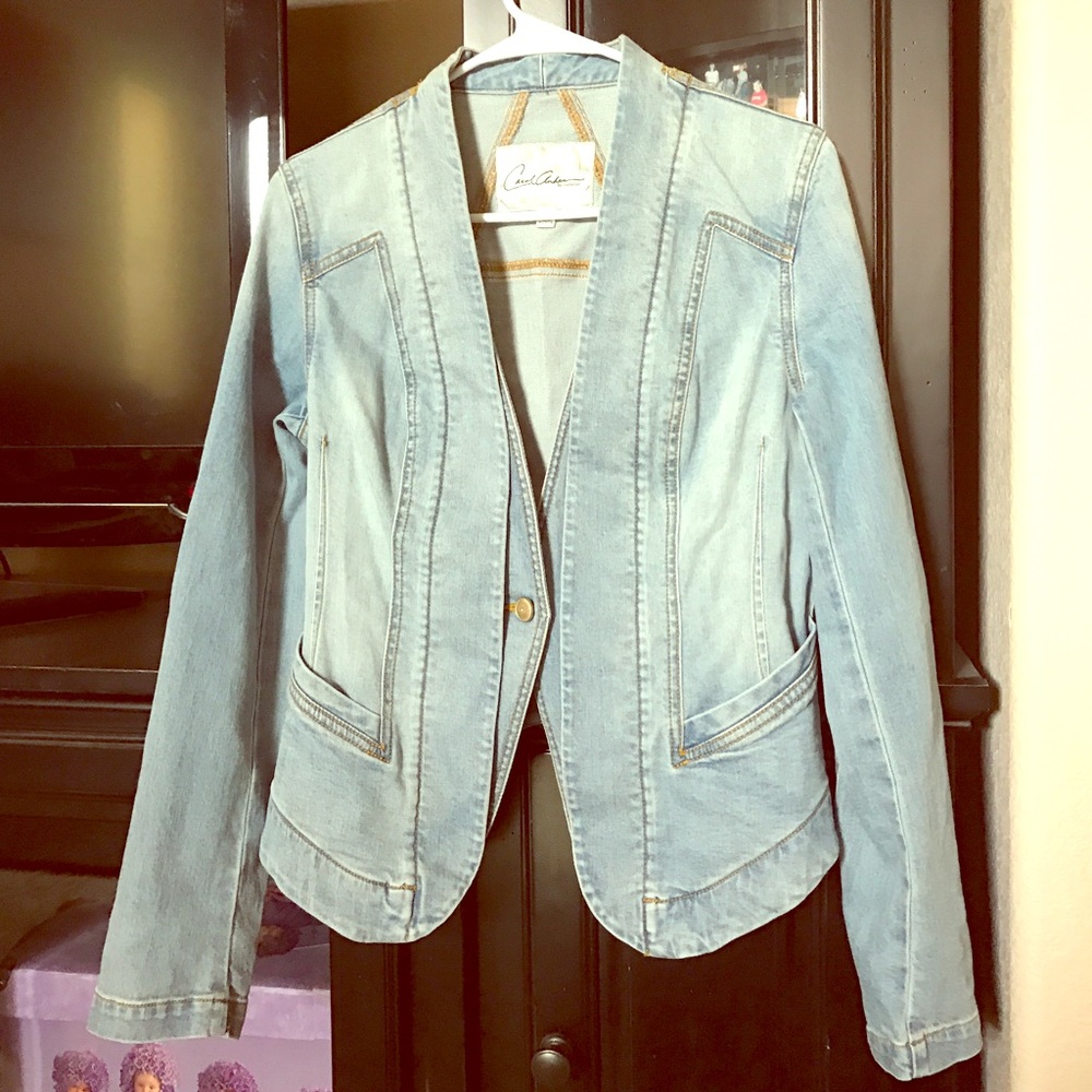 CAbi Light Blue Denim Jean Jacket